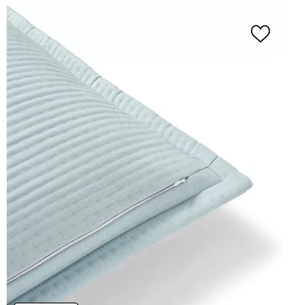 Ralph Lauren Home Spencer Matelassé King Sham Soft‎ Teal NWT $135